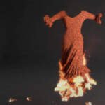 Pyro y Vellum: vestido en flamas